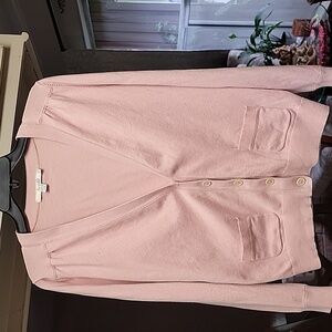 Boden pink cardigan sweater.